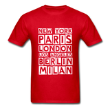 Fashion Capitals Ultra Cotton T-Shirt - red