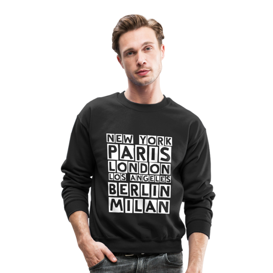 Fashion Capitals Crewneck Sweatshirt - black