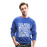 Fashion Capitals Crewneck Sweatshirt - royal blue