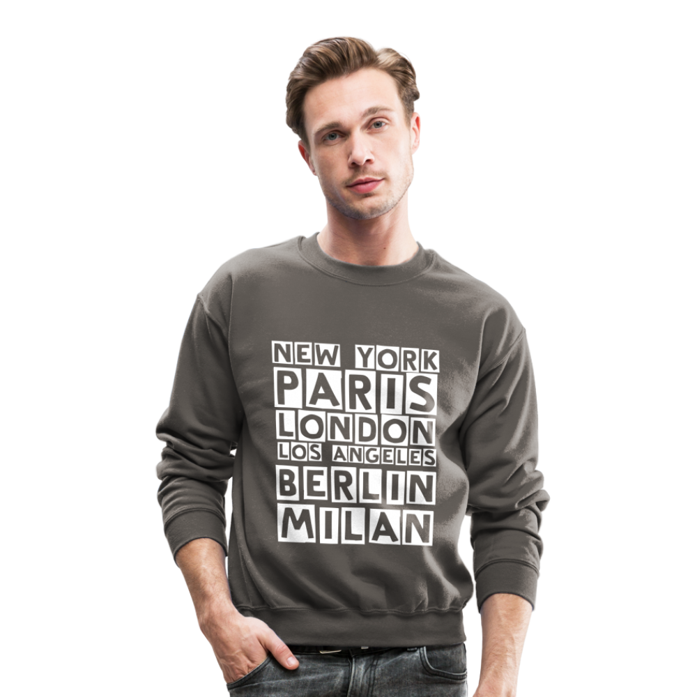 Fashion Capitals Crewneck Sweatshirt - asphalt gray
