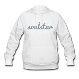 Classic Soulstar Metallic Women's Hoodie - white