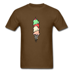 Ice Cream Cone Unisex Classic T-Shirt - brown