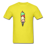 Ice Cream Cone Unisex Classic T-Shirt - yellow