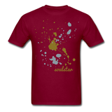 Soulstar Splatter Unisex Classic T-Shirt - burgundy