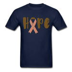 Hope Glitz Ultra Cotton Adult T-Shirt - navy