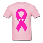 Cancer Survivor Ultra Cotton Adult T-Shirt - light pink