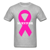 Cancer Survivor Ultra Cotton Adult T-Shirt - heather gray