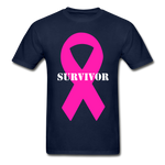 Cancer Survivor Ultra Cotton Adult T-Shirt - navy