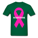 Cancer Survivor Ultra Cotton Adult T-Shirt - bottlegreen