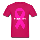Cancer Survivor Ultra Cotton Adult T-Shirt - fuchsia