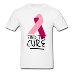 Find the Cure Ultra Cotton Adult T-Shirt - white