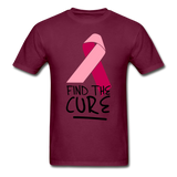 Find the Cure Ultra Cotton Adult T-Shirt - burgundy