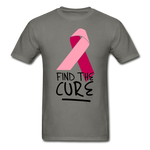 Find the Cure Ultra Cotton Adult T-Shirt - charcoal