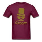 Groom Ultra Cotton Adult T-Shirt - burgundy
