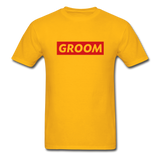 Red Groom Ultra Cotton Adult T-Shirt - gold