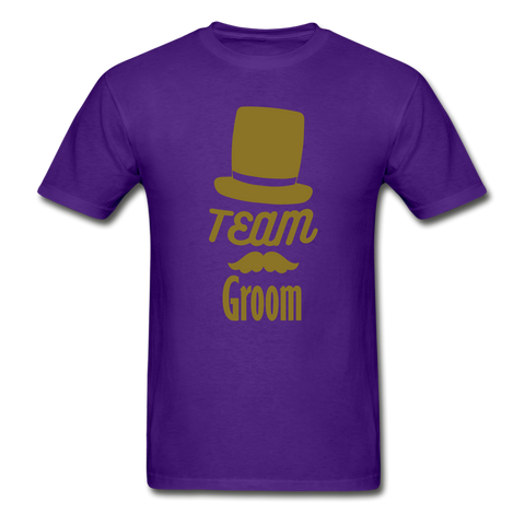 Team Groom Ultra Cotton Adult T-Shirt - purple