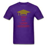 Kiss Goodbye Ultra Cotton Adult T-Shirt - purple