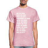 Black Excellence in TV & Business Adult T-Shirt - light pink