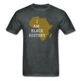 I Am Black History Adult T-Shirt - deep heather