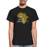 I Am Black History Adult T-Shirt - black