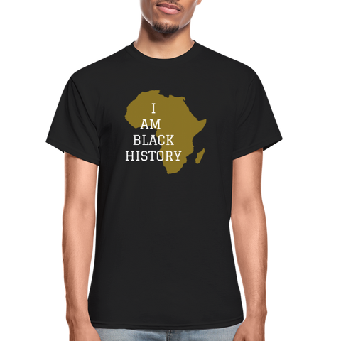 I Am Black History Adult T-Shirt - black