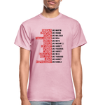 Black Excellence in History Adult T-Shirt - light pink