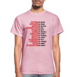 Black Excellence in History Adult T-Shirt - light pink