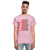 Black Excellence in History Adult T-Shirt - light pink