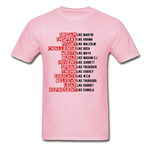 Black Excellence in History Adult T-Shirt - light pink