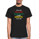 Black History Every Month Adult T-Shirt - black