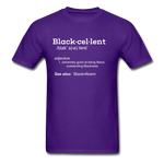 Blackcellent Adult T-Shirt - purple