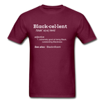 Blackcellent Adult T-Shirt - burgundy