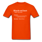 Blackcellent Adult T-Shirt - orange