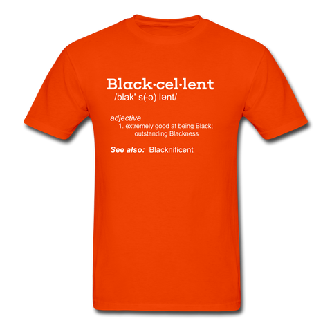 Blackcellent Adult T-Shirt - orange