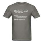 Blackcellent Adult T-Shirt - charcoal