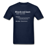 Blackcellent Adult T-Shirt - navy