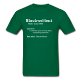 Blackcellent Adult T-Shirt - bottlegreen