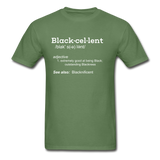 Blackcellent Adult T-Shirt - military green