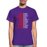 Black Excellence in History Adult T-Shirt - purple