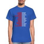 Black Excellence in History Adult T-Shirt - royal blue