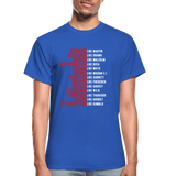 Black Excellence in History Adult T-Shirt - royal blue