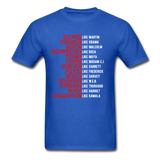 Black Excellence in History Adult T-Shirt - royal blue