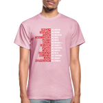 Black Excellence in History Adult T-Shirt - light pink