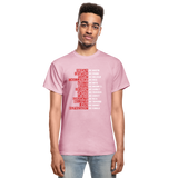 Black Excellence in History Adult T-Shirt - light pink