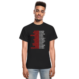 Black Excellence in History Adult T-Shirt - black