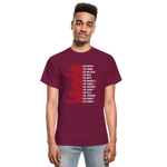 Black Excellence in History Adult T-Shirt - burgundy