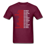 Black Excellence in History Adult T-Shirt - burgundy