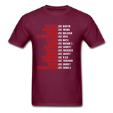 Black Excellence in History Adult T-Shirt - burgundy