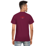 Black Excellence in History Adult T-Shirt - burgundy