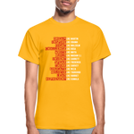 Black Excellence in History Adult T-Shirt - gold